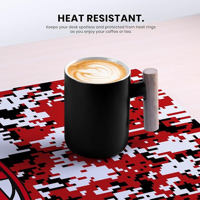 Head Case Designs Officially Licensed AC Milan Digital Camou Crest Logo 37.4 x 15.75 x 0.16 inches (900 x 400 mm) - XL Gaming Office Desk PC Keyboard Mouse Mat Pad