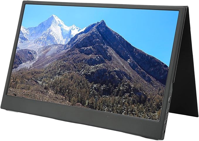 13 Inch Portable Monitor 1920x1080P IPS Full View Ultra Thin with Protective Case - HDR Technology Split Screen Support for Work and Entertainment