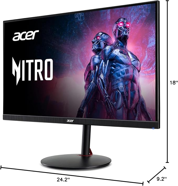 Monitor Acer Nitro 27 WQHD 2560 x 1440 PC Gaming IPS AMD FreeSync Premium | Up to 240Hz Refresh | Up to 0.5ms | DisplayHDR 400 | sRGB 99% | 1 x Display Port 1.4 &amp 2 x HDMI 2.1 | XV272U W2bmiiprx