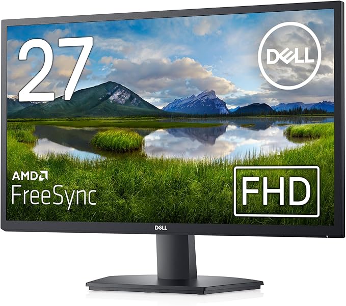 Dell Monitor 27 SE2722H (3 Years Replacement Warranty/CIE1931 72% CIE1976 84% / AMD FreeSync™ / Full HD / Matte / HDMI VGA)