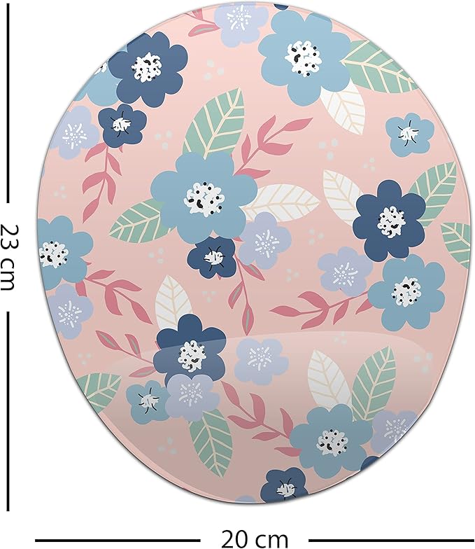 Ergonomic Mouse Pad with Wrist Rest Digital Printed Mouse Pad Anti-Tendon Sheath Problems Non-Slip Base for Office and Home Size:20x23cm