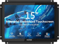 15 Inch Industrial Embedded Touchscreen Monitor - IPSIP65 Open FrameVESA Mount10-Point Capacitive Touch DisplayHDMI/VGA/DVI/USB Portsfor Automation &amp HMI1280×1024 Resolution