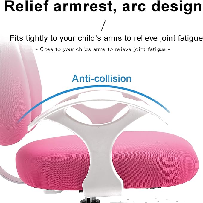 Office Chair Gaming Chair Computer Chair Sitting Posture Correction Office Chair with Removable Foot Pedal for Growing BodyHeight Adjustable Desk Chair Ergonomic Children's Learning
