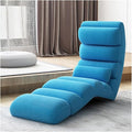 Floor Chair 13 Gear Adjustable Back Support Folding Sofa Bed Ergonomic Large Support Lounger Easy for Storage Comfortable Padded Gaming Chair(Blue)