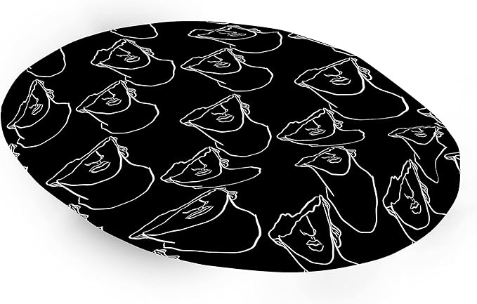 Ergonomic Mouse Pad with Wrist Rest Digital Printed Mouse Mat for Tendon Sheath Problems Non-Slip Base for Office and Home Size: 20 x 23 cm