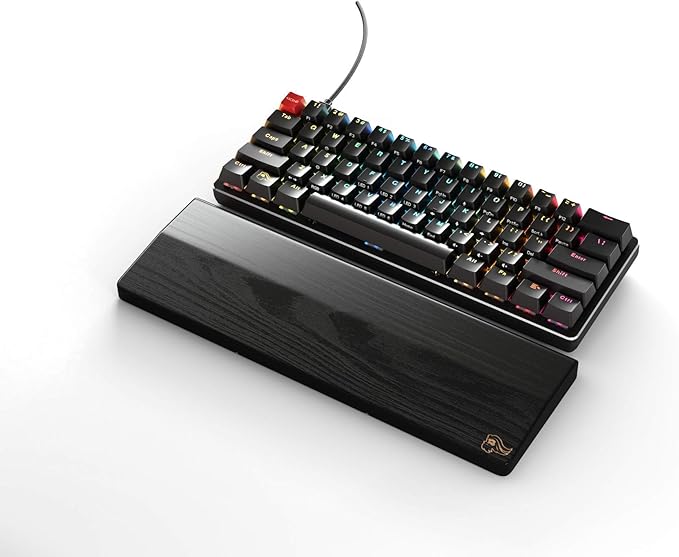 Glorious GMMK Modular Mechanical Gaming Keyboard - 60% Compact Size (61 Key) - RGB LED Backlit Brown Switches Hot Swap Switches (Black)(GMMK-Compact-BRN) (Renewed)