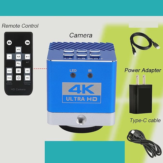 4K HD Webcam 8.3MP Digital Industrial Camera 1/1.8 inch CMOS Sensor Professional Digital Webcam for Photo Video Lab Industry Use
