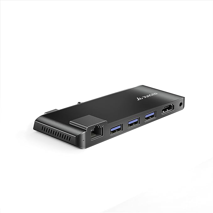 ImpactHUB - Surface Laptop 5 | 4 | 3 | GO - Multiport Utility Adapter - 3X USB-A 10Gbps Ports | 4K HDMI | 4K USB-C Display Alt Mode | AUX/MIC | Gigabit Ethernet Adapter 10/100/1000
