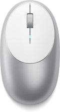 Satechi M1 Wireless Bluetooth Mouse USB-C Rechargeable Compact &amp Portable for MacBook Air/Pro M5/M4 iPad Air/Pro M5/M4/M3 iPad mini Mac mini iMac &amp Windows - Silver
