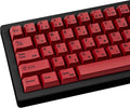 140 Keys PBT Japanese Keycaps Cherry Profile Key Caps DYE-Sub Red Keycap Minimalist Style Customized Keycaps Set Compatible with Cherry MX Switches Mechanical Keyboards