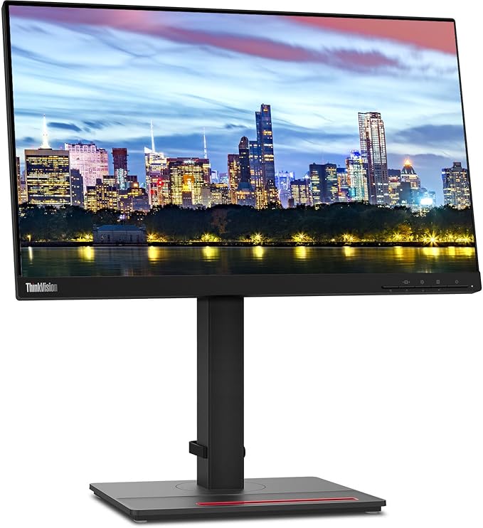 Lenovo ThinkVision T22i 22-inch 1920 x 1080 LED FHD LCD 2-Pack Bundle with HDMI DisplayPort USB Hub Dual Monitor Stand ThinkPad USB-C Dock MK270 Wireless Keyboard and Mouse and Wrist Pad