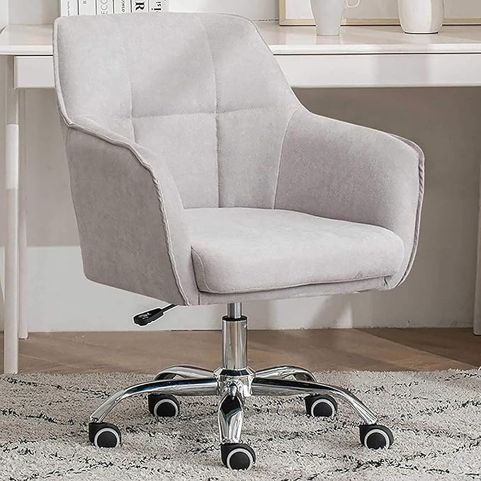Office Chair Ergonomic Computer Chair Backrest Office Chair Swivel Table and Chair Height Adjustable Gaming Chair Chair (Color : Gray) Needed Grey