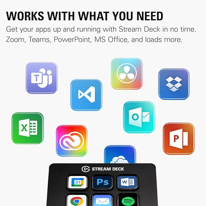 Corsair K70 CORE TKL Wireless + Elgato Stream Deck Mini Bundle - Mechanical Tenkeyless Gaming Keyboard with Studio Controller for Zoom Teams PowerPoint MS Office etc Compatible with PC/Mac