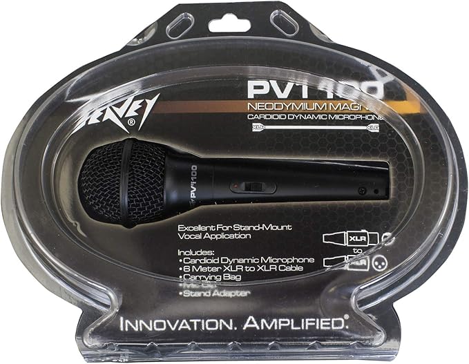 Peavey PVi 100 XLR Dynamic Cardioid Microphone with XLR Cable