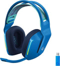 Logitech G733 Lightspeed Wireless Gaming Headset with Suspension Headband LIGHTSYNC RGB Blue VO!CE mic Technology and PRO-G Audio Drivers - Blue