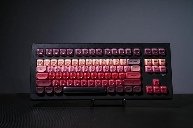 ZORNHER CG870 Lipstick Mechanical KeyboardTKL Pink Gaming KeyboardFoundation Creamy Thocky KeyboardCreamy Sounding SwitchesCute Kawaii Girly Jelly Keycaps