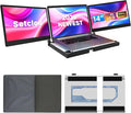 14 FHD 1080P Laptop Monitor Extender Triple Screen Portable Compatible with Mac Windows Chrome (Triple 14 Monitor)