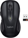 Logitech M510 Mouse Wireless Black 910-001825 (Black) (Renewed)