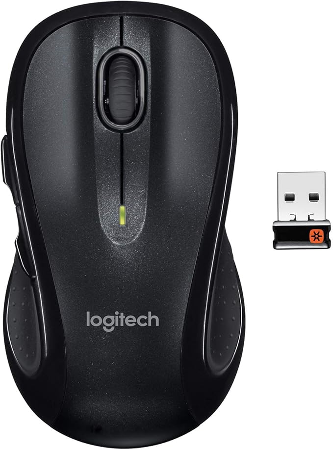 Logitech M510 Mouse Wireless Black 910-001825 (Black) (Renewed)
