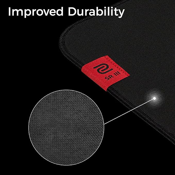BenQ Zowie G-SR III | Large Esports Mousepad with Moisture Resistance Controlled Glide Dense and Soft Rubber Base Stitched Edges Non-Slip Base