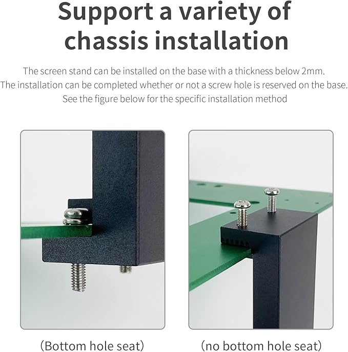 Yahboom 7 Inch Display Screen Metal Bracket Stand for ROS/RPi/Jetson and Other Conventional Robots