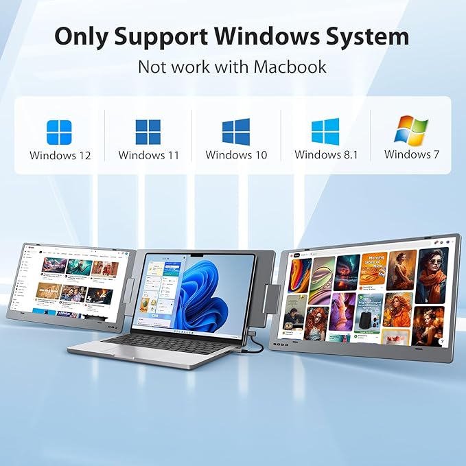 KYY Windows Only 15.6 Inch Screen Extender (X90E) and Travel Bag