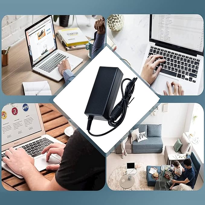 Guy-Tech AC DC Adapter Compatible with LG E2381VR-BN 23 Widescreen Full HD LED Monitor E2060S E2060T E2060S-PN E2060T-PN LED LCD Monitor Flatron E2050T E2050T-PN LED LCD Monitor Power Supply Cord