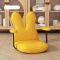 BTZHY Floor Chair Portable Floor Chair Japanese Style Legless Tatami Chair with Back Support and Armrest Home Bay Window Lazy Backrest Chair Meditation Floor Seating(Yellow)