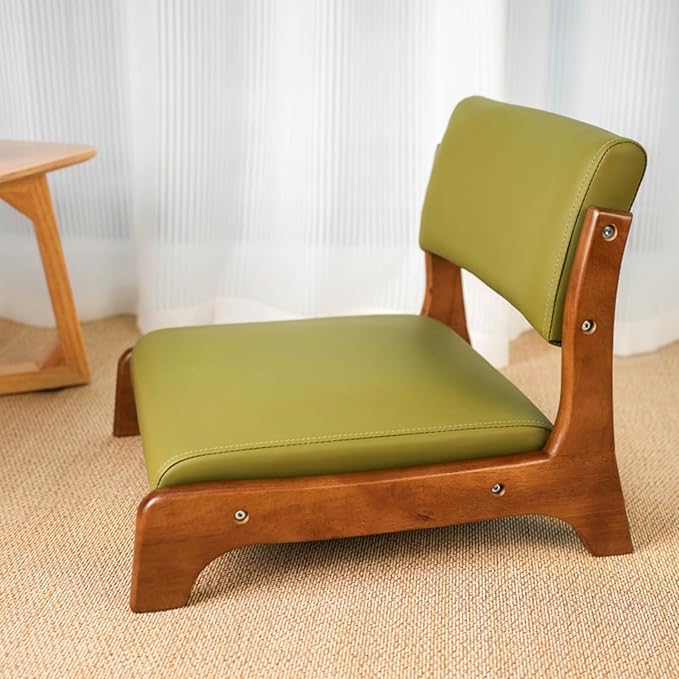 BTZHY Floor Chair Tatami Chair Japanese Style Upholstered Floor Chair Lazy Sofa Accent Meditation Floor Seat for Bay Window Living Room Bedroom