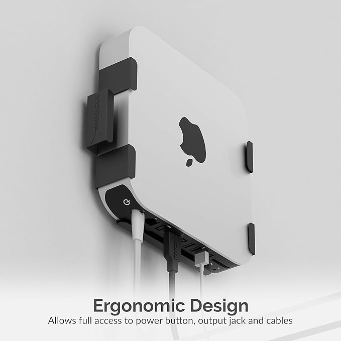 SABRENT Mac Mini VESA Mount/Wall Mount/Under Desk Mount + Premium 3-Port Aluminum Mini USB 3.0 Hub
