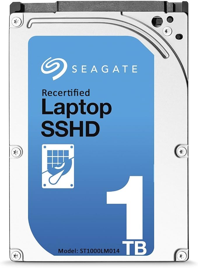 Seagate 1TB Gaming SSHD SATA 8GB NAND SATA 6Gb/s 2.5-Inch Internal Bare Drive (ST1000LM014) (Renewed)