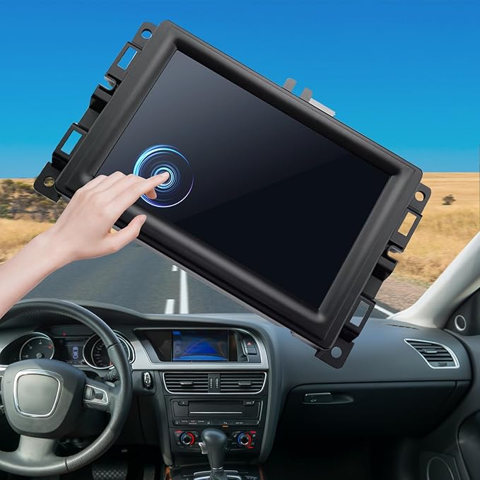 New Replacement 7 Uconnect LCD Display with Bracke LCD Monitor Digitizer Radio Navigation Fit for Jeep Compass 2017-2020 TDO-WXGA0700K00033-V2 TDO-WXGA0700K00057-V1 LMB-K00057BL