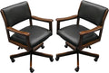 Signature Game Table Rocker-Swivel Chairs (Sold in Pairs) (Chestnut)