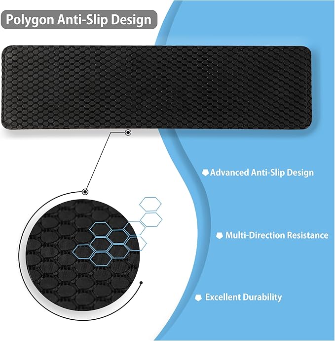 Faluber Cooling Gel Wrist Rest 17.3-inch Length for Full-Sized Keyboard Memory Foam Palm Rest with Non-Slip Footpad Ergonomic Design Stain Resistant PC Accessory Gaming Gear (Large-Full Size)