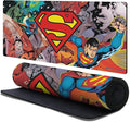 Head Case Designs Officially Licensed Superman DC Comics Oversized Logos and Comic Book 37.4 x 15.75 x 0.16 inches (900 x 400 mm) - XL Gaming Office Desk PC Keyboard Mouse Mat Pad