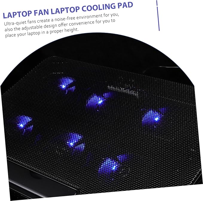 Generic Adjustable Laptop Cooling Pad USB Port Ergonomic Stand for Laptops Portable Cooler for Reduced Neck and Shoulder Pain for Use