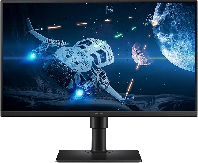 Samsung 24” (S40GD) Borderless Business Monitor with IPS Panel 100Hz Refresh Rate Eye Saver Mode Ergonomic Design Game Picture Mode LS24D408GANXGO