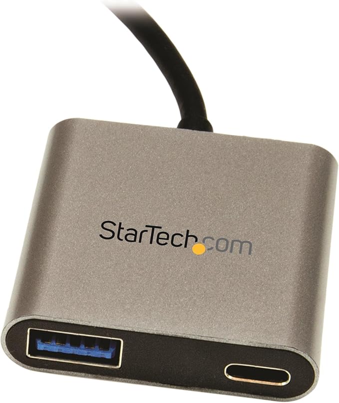 StarTech.com USB to USB C Adapter - with Power Delivery (USB PD) - Compact - USB C Converter - USB-A to USB-C Adapter - USB C Port Adapter (HB30C1A1CPD) Aluminum with Laptop Charging