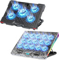 AICHESON Gaming RGB Laptop Cooling Pad 15 Fans and S035 Blue Laptop Cooler Set