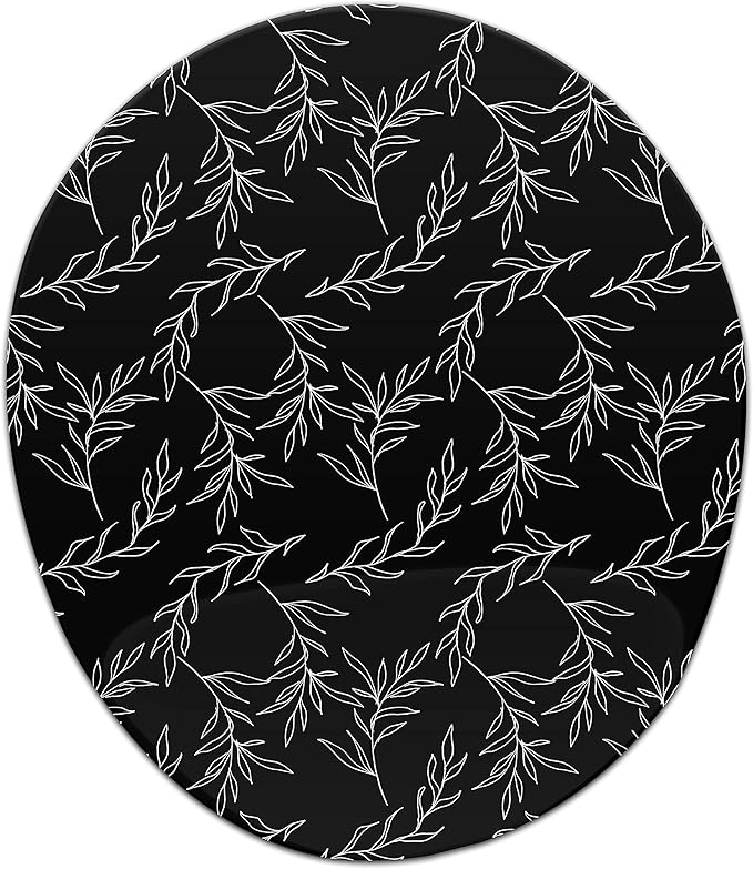 Ergonomic Mouse Pad with Wrist Rest Digital Printed Mouse Mat for Tendon Sheath Problems Non-Slip Base for Office and Home Size: 20 x 23 cm