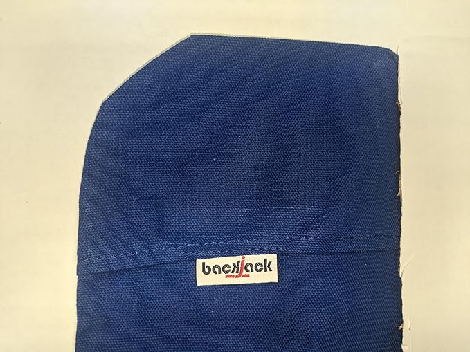 Original BackJack-Made in The USA- Royal Cotton Fabric Lightweight Floor Seating Chair for Gaming Families Parents Daycare Back Support Reading Yoga Meditation Dorm School