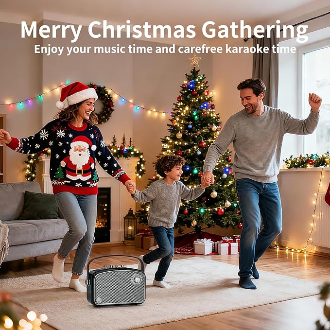 Bluetooth Speaker 120W Peak Powerful HiFi Loud Sound with Deep Bass Dual DSP Chips Bass/Treble controls Vintage Decor Portable Wireless Boombox Speakers Ideal Gift for Party Camping Backyard