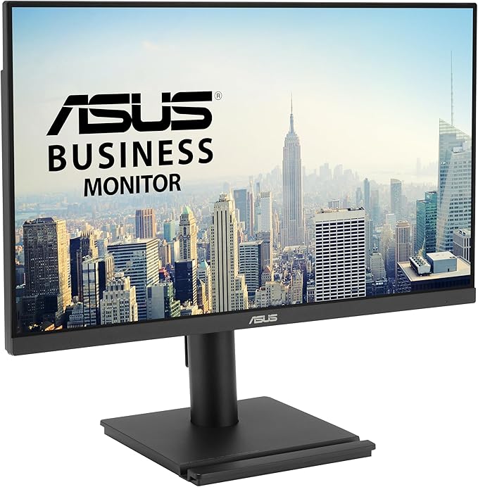 ASUS 24” 1080P Business Monitor (VA249QGS) - IPS Full HD Frameless 120Hz Adaptive-Sync 1ms HDMI DisplayPort VGA Eye Care Low Blue Light Ergonomic VESA Wall Mountable 3 yr Warranty