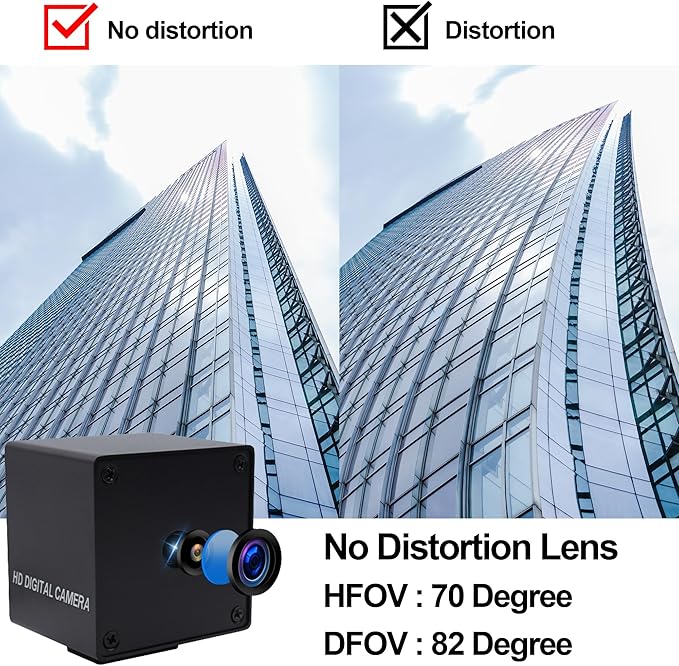 MMlove 8K USB Camera 48MP Webcam 4K 30FPS High Speed Autofocus Lightburn Camera with 70 Degree No Distortion Lens Industrial Security Wabcam for Skype/Zoom/FaceTime/HangoutsPC/Laptop/Raspberry Pi