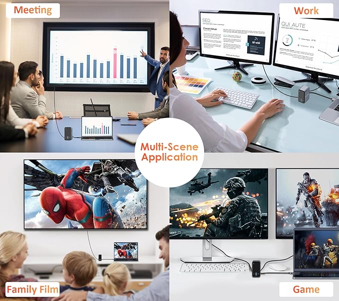 USB C Docking Station Dual Monitor for MacBook Pro 15 in 2 USB C Laptop Docking Station Dual Monitor HDMI for MacBook Pro/Air with 2 4K HDMI Display 6 USB AUSB C SD&ampMicro SDLAN 87W PD 3.0