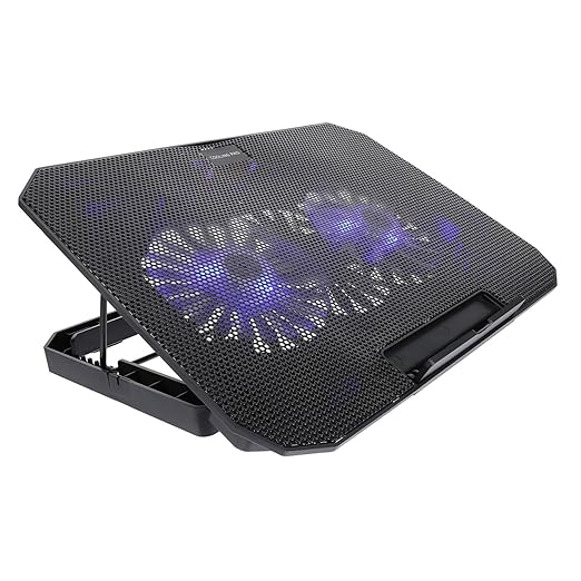 Angoily Laptop Cooling Fan Pad USB Laptop Cooler Stand Material Silent Cooling Notebook Computer Radiator