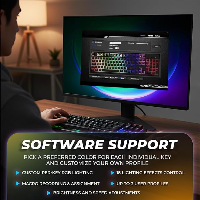 TECWARE Phantom+ Elite 87 Key RGB Mechanical Gaming Keyboard | 3 Mode Wireless Bluetooth 5.0 2.4GHz &amp USB C Wired | Hot Swappable 5 Pin | Double Shot PBT Keycaps | Wraith Pink Switch - Black