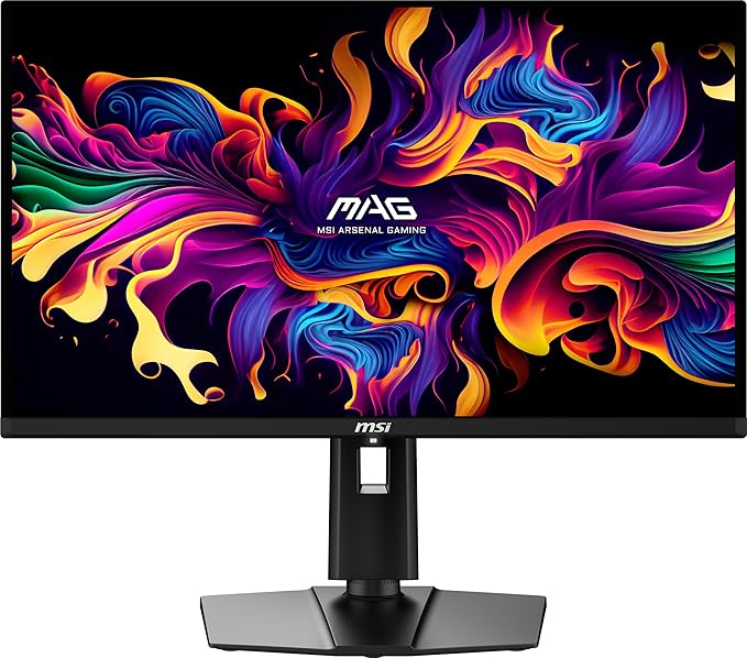 msi MAG 271QPX QD-OLED 27 OLED Gaming Monitor 2560 x 1440 (QHD) 0.03ms Response time 360Hz True Black HDR 400 HDMI DP Port USB Type C Tilt Height Black