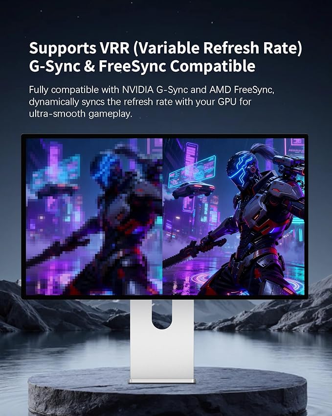 P32K 32 inch FHD (3840 x 2160) 4K 144HZ Gaming Monitor IPS Black Panel 1.07 Billion Colors 99% sRGB 5msHDR10G-Sync FreeSyncHDMIDPVESA178° Viewing Angle (Honeycomb - Without Stand)