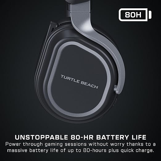 Turtle Beach Stealth 700 Wireless Multiplatform Amplified Gaming Headset for PS5 PS4 PC Mobile – AI Noise-Cancelling Mic Bluetooth Rechargeable Battery Dual Transmitters Black (Renewed)